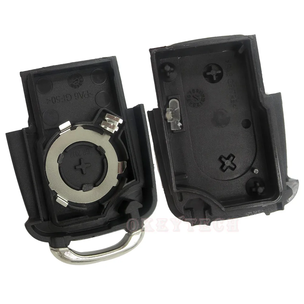 Ocontinent-Module de remplacement de queue de clé de voiture, 2/3 boutons, VW, Volkswagen, Golf, Skoda, Passat, QQ3, QQ6