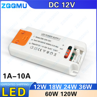 LED Lighting Transformer 120W 60W 36W 24W 18W 12W 1A 2A 3A 5A 10A Driver Power Adapter DC12V Lamp LED Light Strip