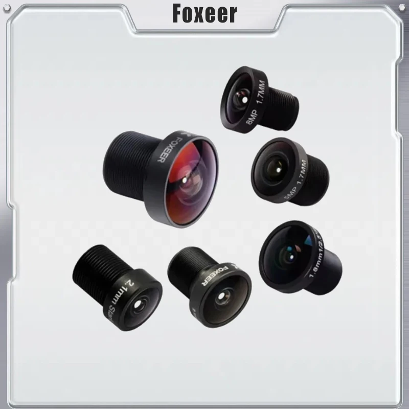 Foxeer Replacement Camera Lens 1.7mm 1.8mm 2.1mm 2.5mm Lens/M8 M12 Wide Angle Lens for Toothless/Predator/Falkor Camera
