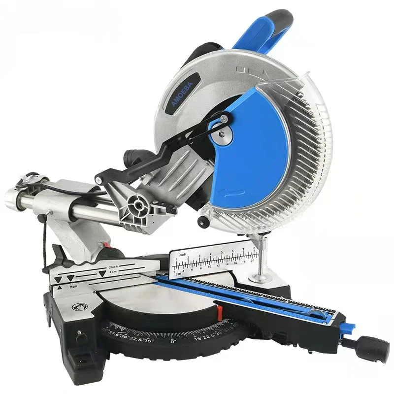 

21V Li-ion Battery Brushless Cordless Power Miter Saw 255mm Sliding Miter Saw Machine for Wood Double Feature Weight Blade