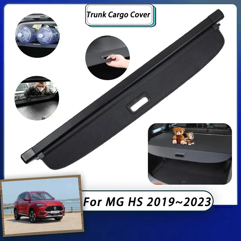 

Car Trunk Curtain Cover For MG HS MGHS AS23 Plug-in Ehs Phev 2023 2019~2022 Trunk Luggage Curtain Trunk Cargo Covers Accessories