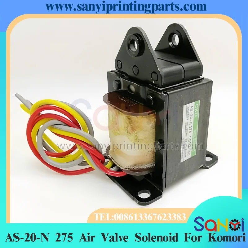 AS20N275 AS-20-N 275 CONT 3D Air Valve Solenoid Valve For Komori Electromagnet AC200V 50-60Hz 29.4N 20mm Printing Machine Parts