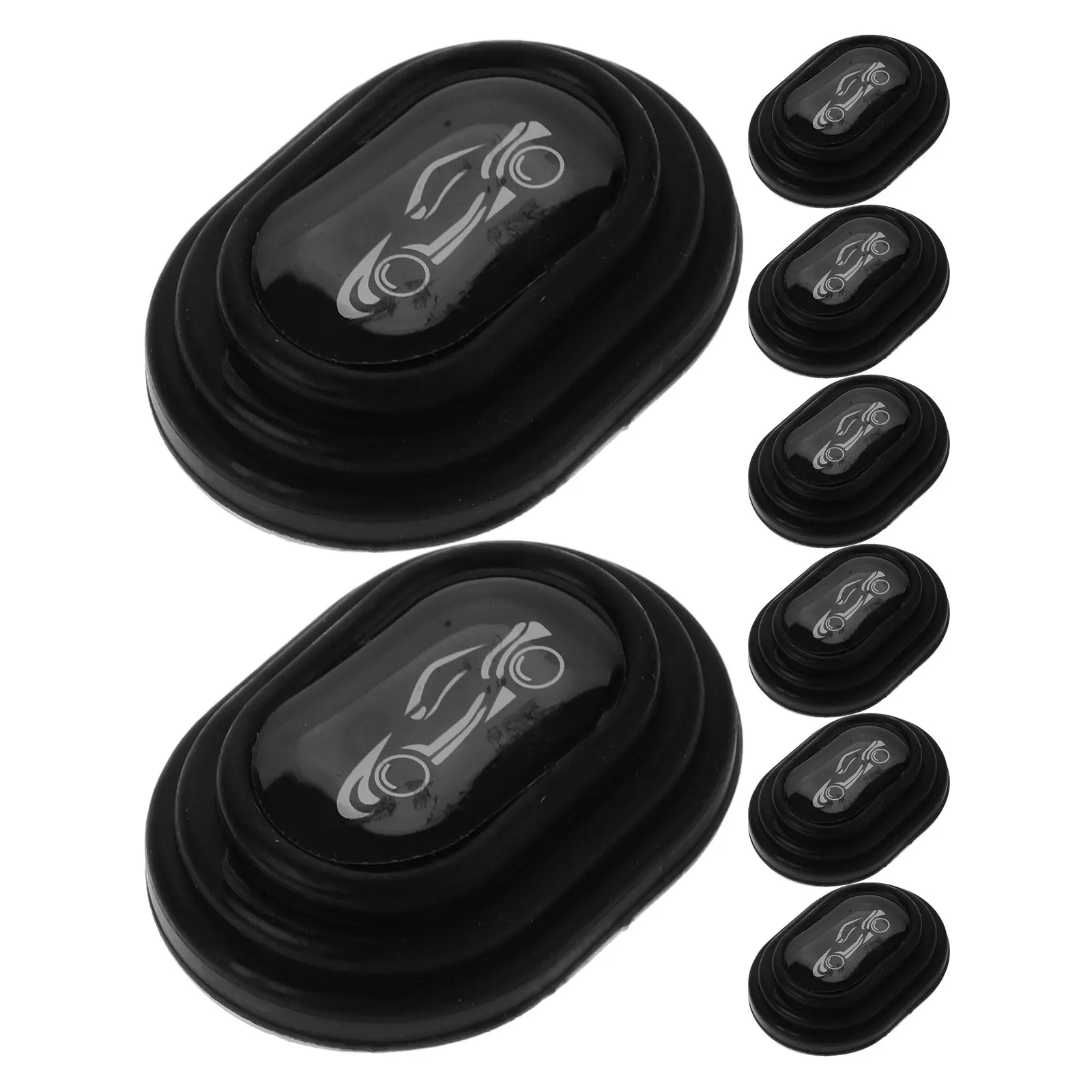 8Pcs Car Door Absorber Cushion Pad Firm Silicone Bumper Protector Scratch Prevention Easy Install Door Guard for Vehicle Safety
