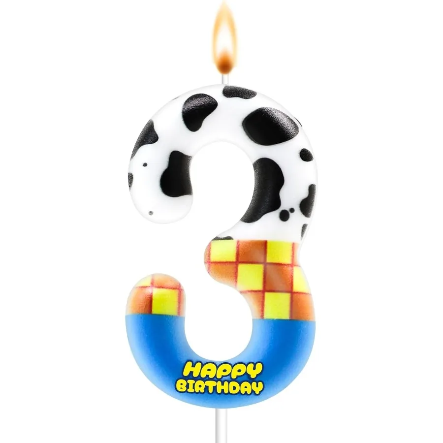 لعبة رقم 3، لعبة إلهام كعكة عيد الميلاد، شموع عيد ميلاد كرتونية، شموع أرقام، شمعة عيد ميلاد لصبي فتاة، عيد ميلاد تي