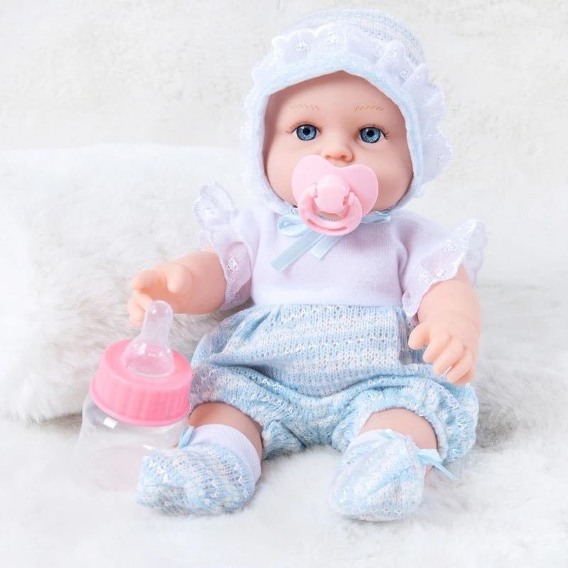 

30cm/12in Waterproof Cuddle Doll Soft Body Caucasian Reborns Toy for Infant Toddler Girl Pretend Toy Best Companies Gift