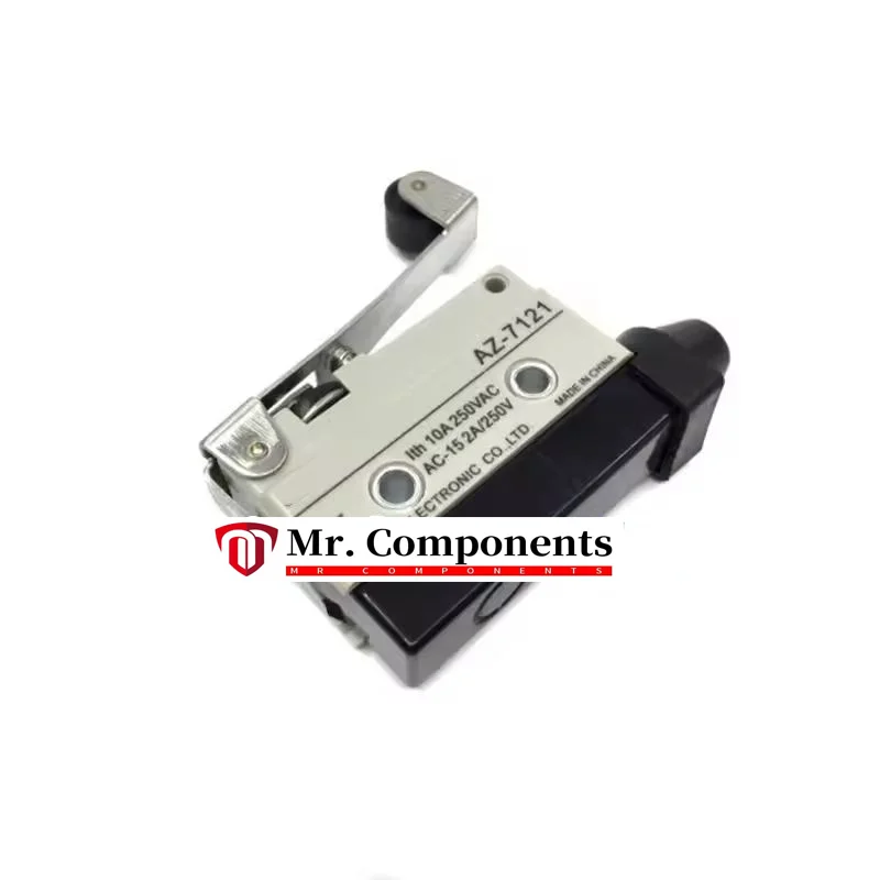 1PCS AZ-7121 Silver contact travel limit micro switch AZ-7121 long handle roller touch wheel switch New In stock