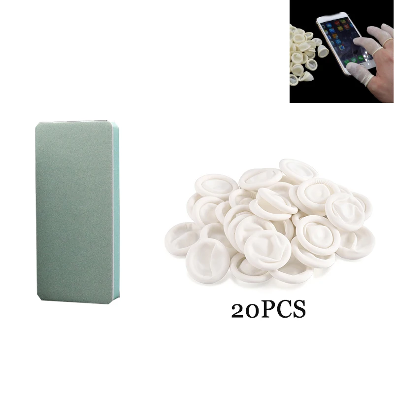 

Watch Repair Tool Polishing Watch Strip Gold Silver Jewelry Sandpaper Bar Pad Brush Non-slip Anti-static Latex Finger Cots Tool