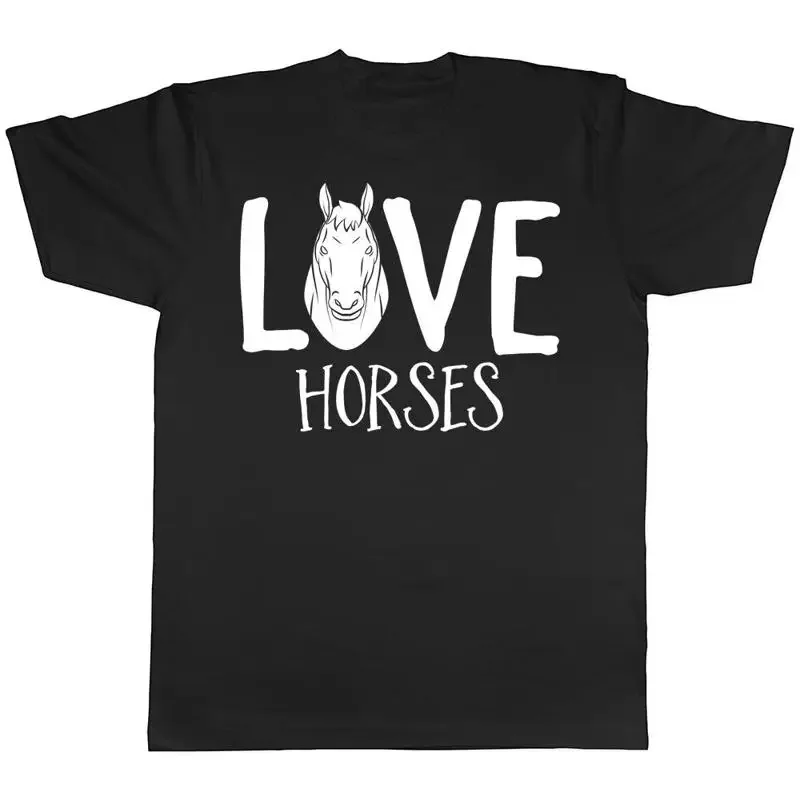 Love Horses Mens Womens T-Shirt
