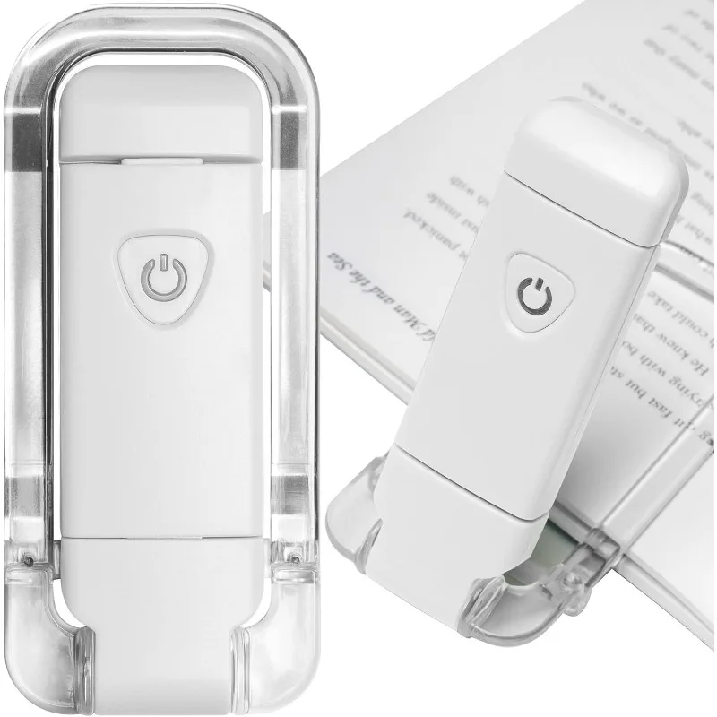 Mini Light Reading Clip Light LED Small Night Light USB Charging Adjustable Brightness Eye Protection Portable