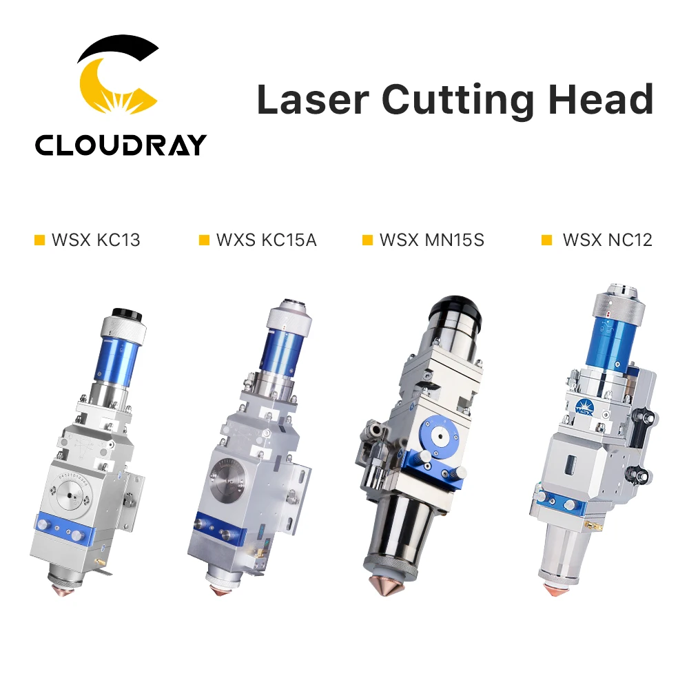 Cloudray WSX 0-6kw Fiber Laser Cutting Head KC13 KC15 NC30 NC60 NC63 Manual Cutting Head for Metal Cutting Machine