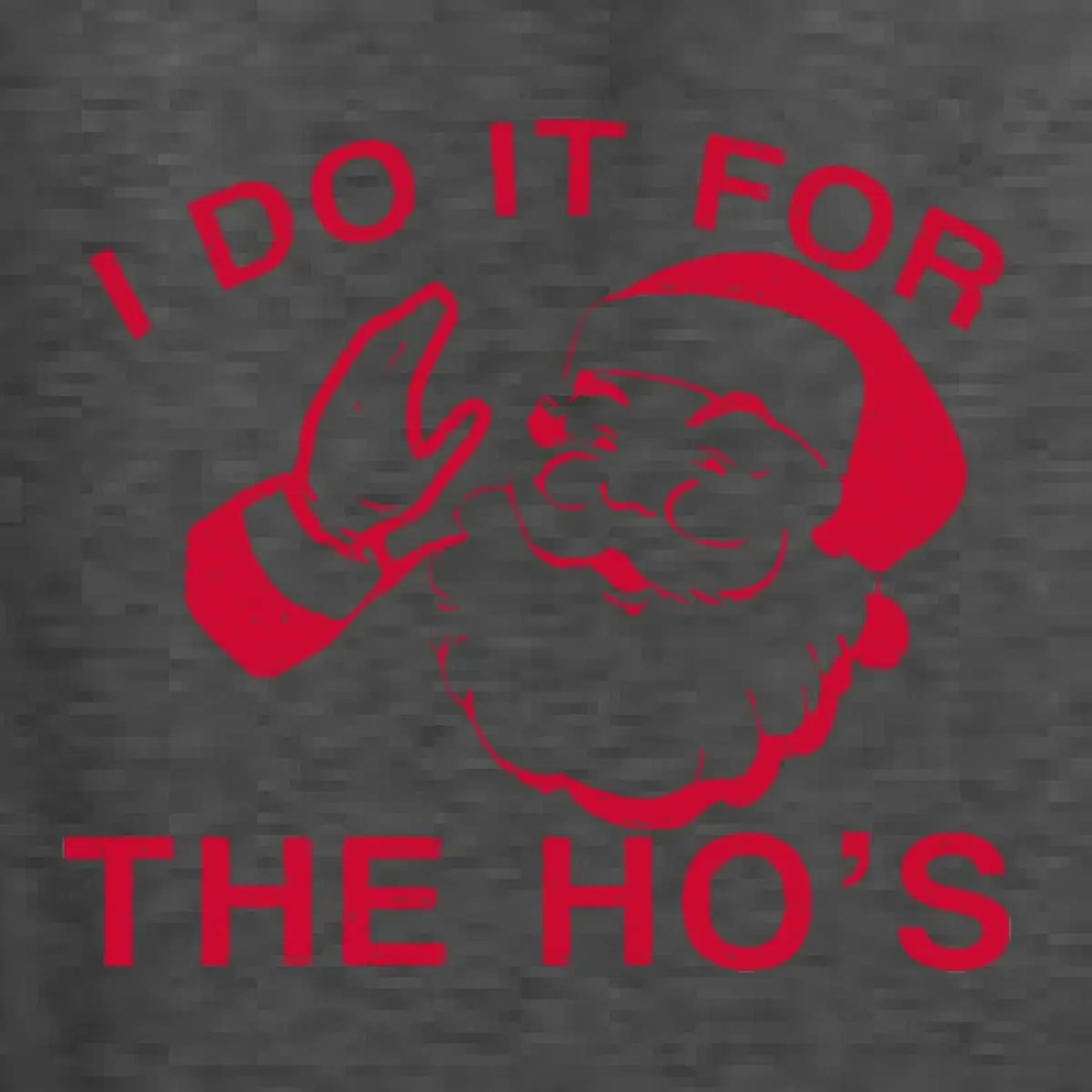 Wild Bobby Santa I Do It for The Hoes Christmas Men's Graphic T-Shirt