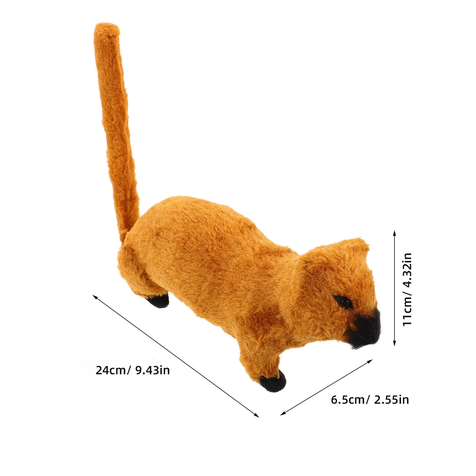Simulated Weasel Animal Statue Detailed Plastic Craft for Educational Display Home Decoration Photography Prop Wildlife
