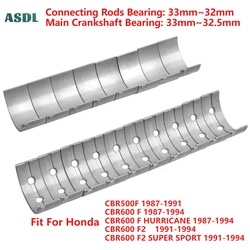 STD +25 +50 +75 +100 33mm 32.75mm 32.5mm 32.25mm 32mm Connecting Rod Tile Crankshaft Bearing Rod For Honda CBR600 CBR 600 CBR500
