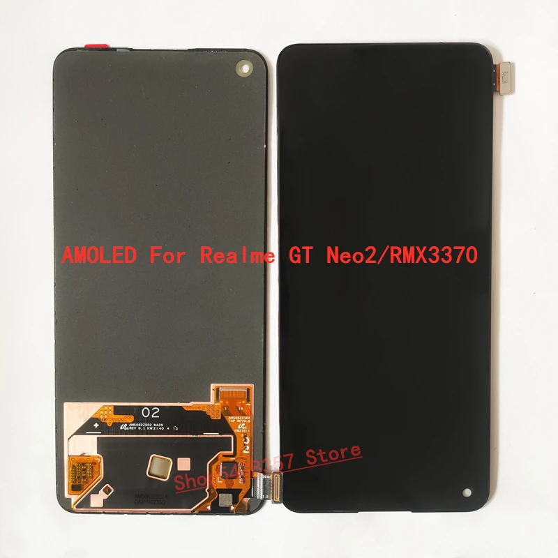 

Original 6.62"New For Oppo Realme GT Neo2 RMX3370 LCD Display Screen+Touch Panel Digitizer For Realme GT Neo 2 LCD Display