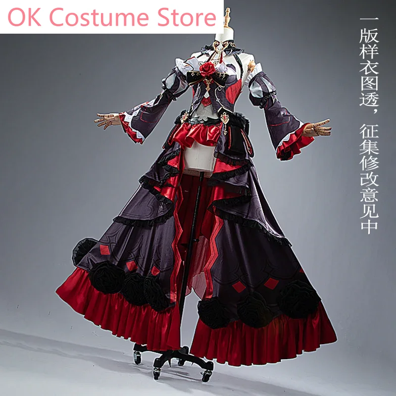 Honkai Impact 3rd Theresa Apocalypse Under The Moon Oath Game Suit Gorgeous Dress Cosplay Costume Halloween Outfit