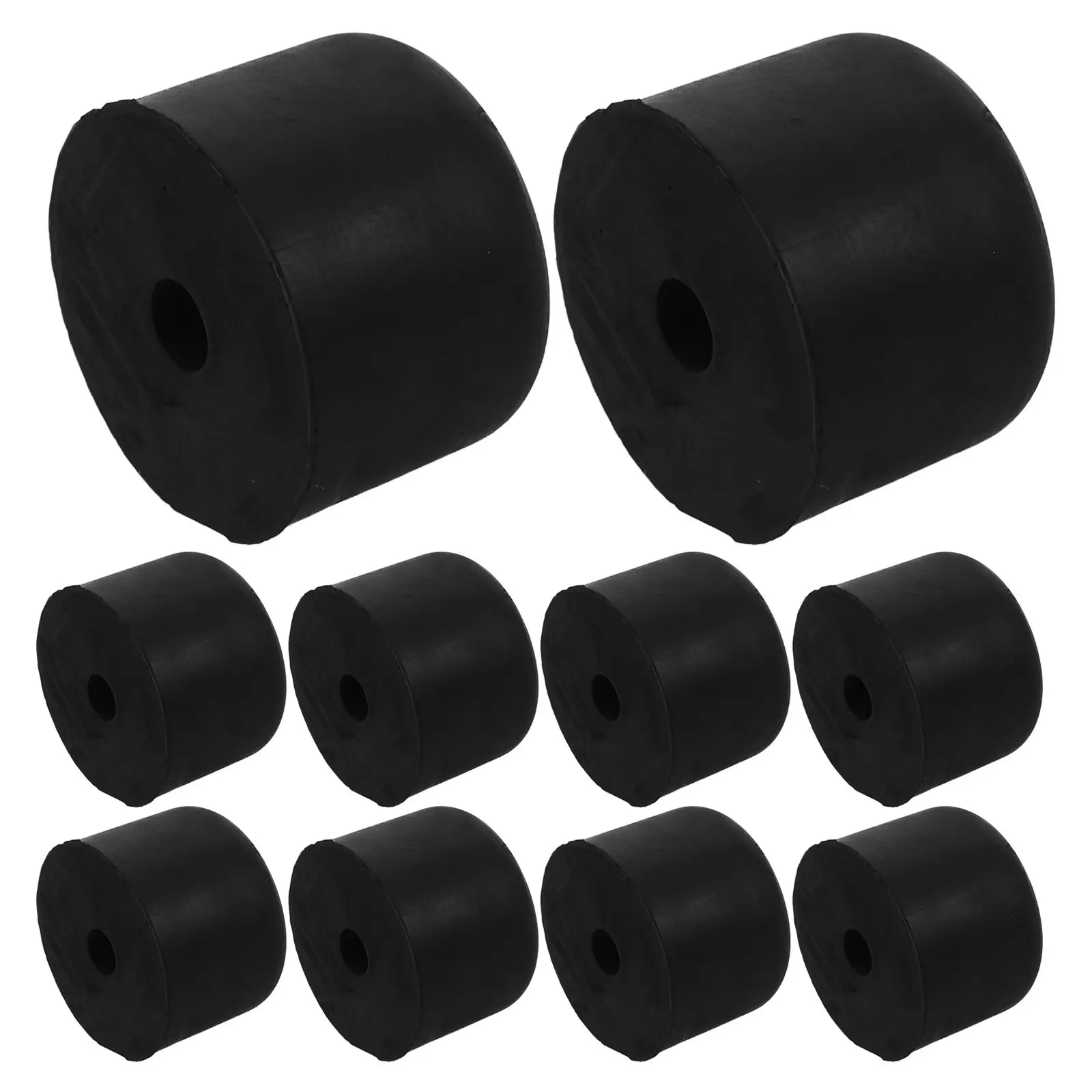 10Pcs Truck Rear Bumper Rubber Pads Heavy Duty Anti-Collision Crash Blocks for Trailer Dock Loading Protection Truck Door Buffer