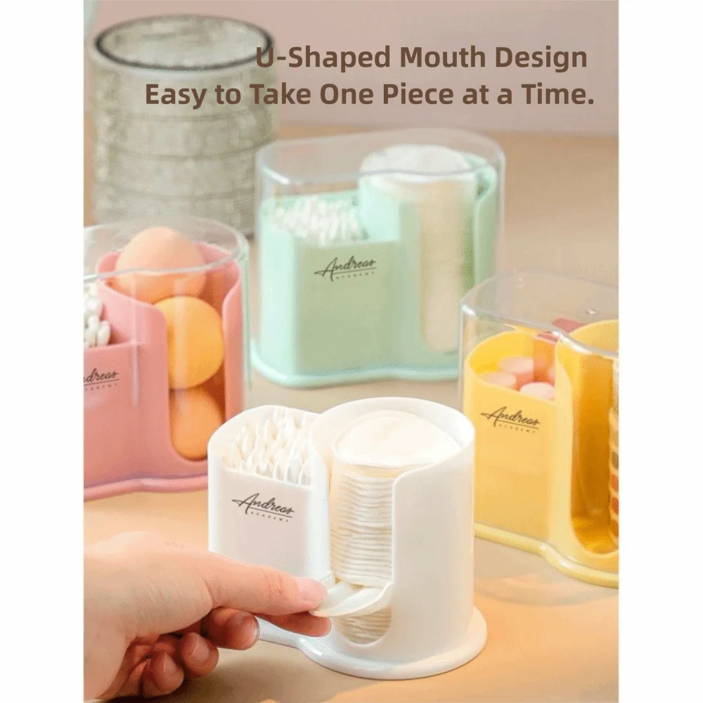 Colorful Dust-proof Cosmetic Storage Box Versatile Exqustite Cotton Swab Box Portable Lipstick Holder Travel