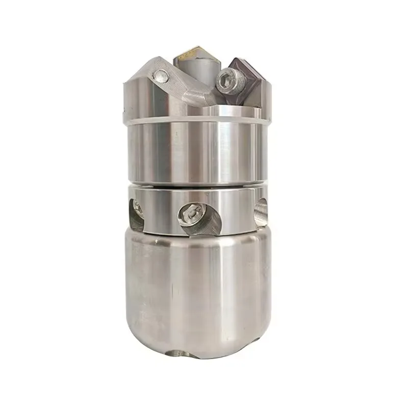 【Industrial】Rotating High Pressure Nozzle Stainless Steel Ceramic Tip Sewer Truck Cement Grease Hard Debris Pipe Dredging Cleani