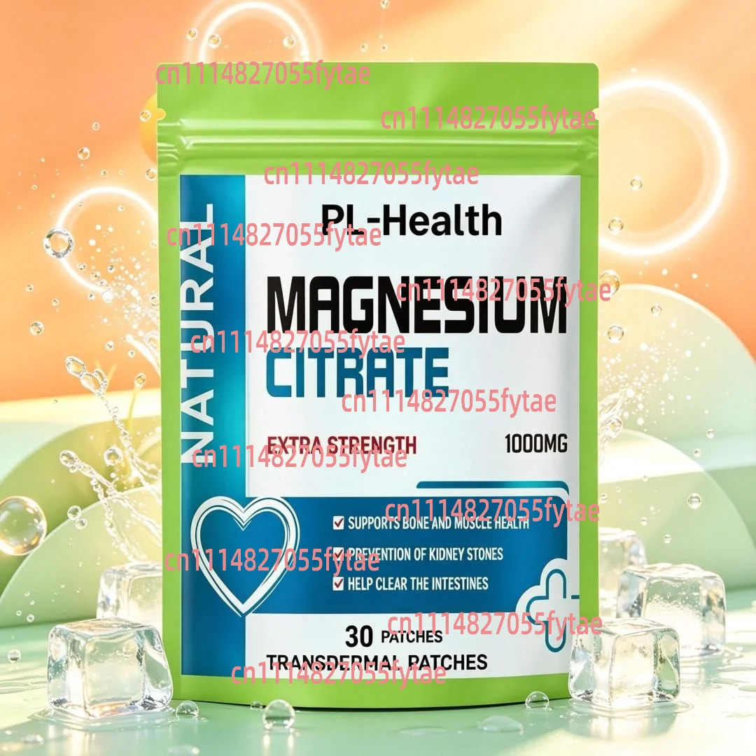 30 Patches Magnesium Citrate Transdermal Patches High Absorption for Sleep, Muscle & Heart Support
