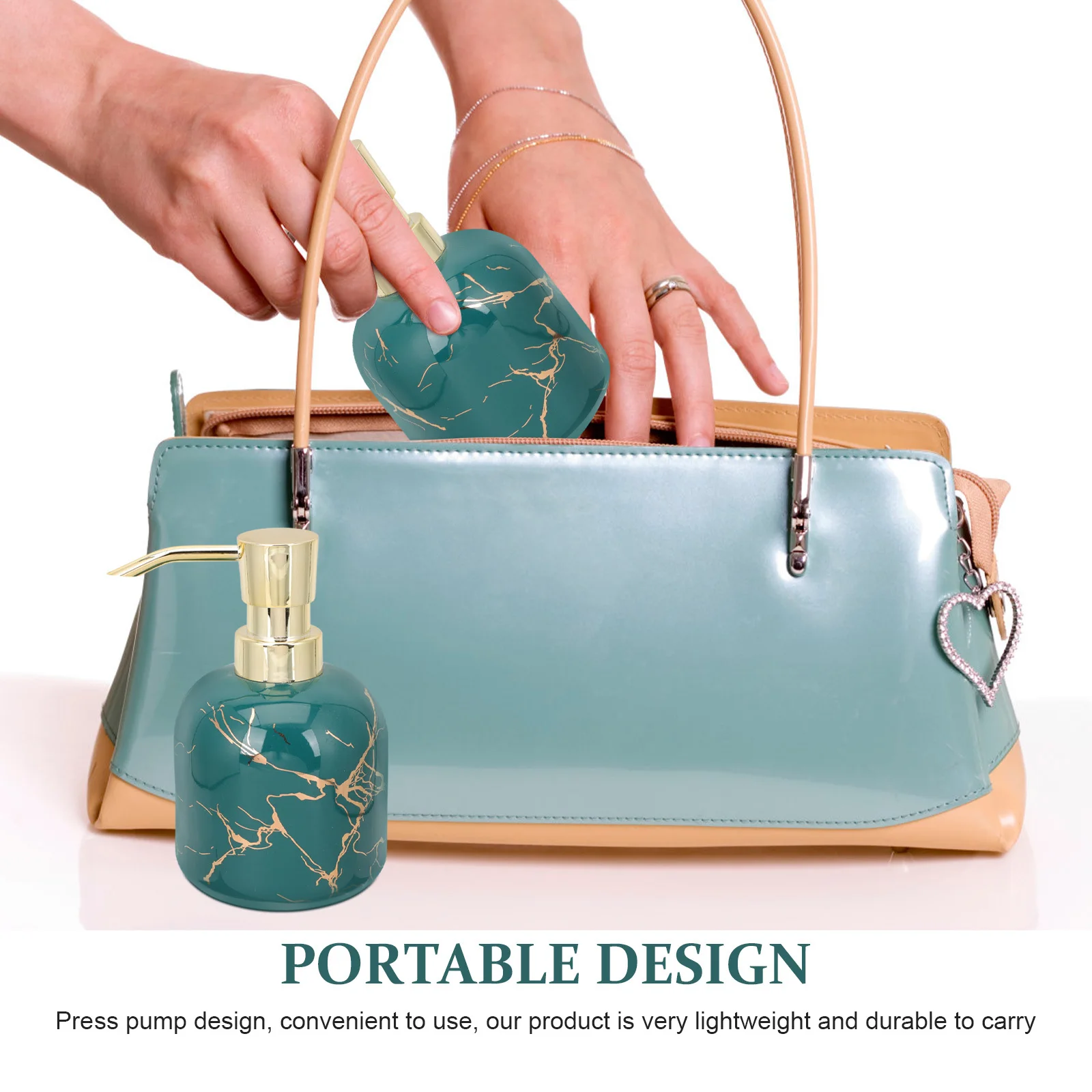 

Press Type Bottle Lightweight Hand Soap Dispenser Refillable Shower Gels Container For Bathroom Decorative Empty Bottle Bath