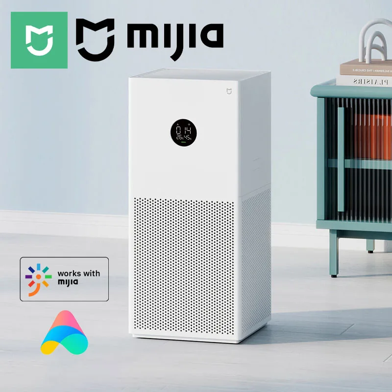 

Очиститель воздуха MIJIA 4 Lite, умный HEPA-фильтр, CADR 380 м³/ч, управление через приложение, 360° ° Бесшумный вентилятор для дома и спальни (версия для КНР) с адаптером