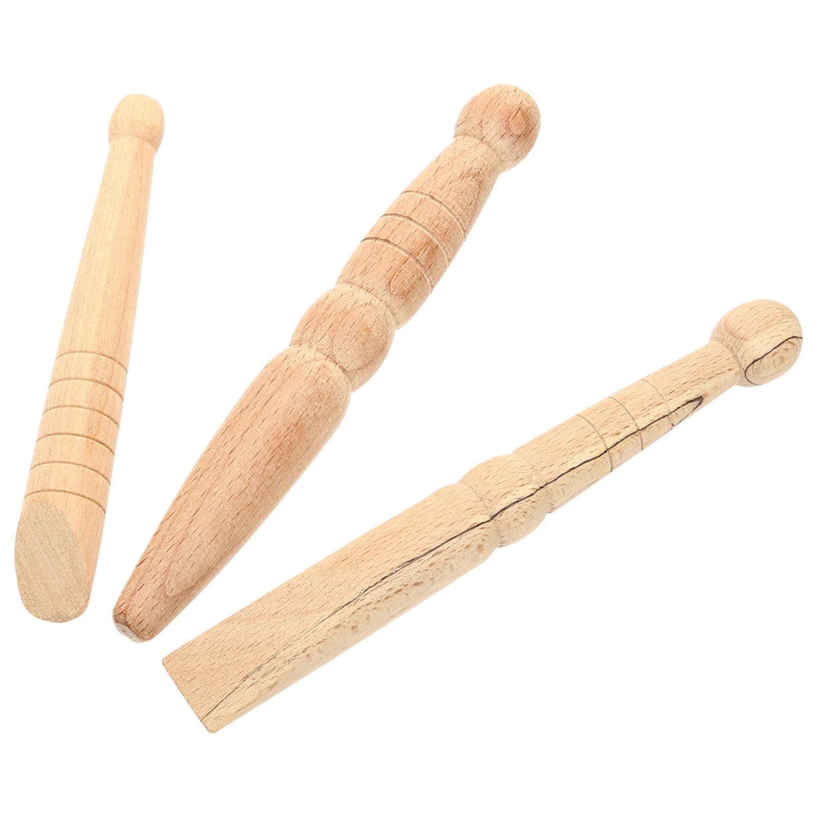 

3Pcs Wooden Massage Stick Premium Wood Acupressure Tool for Foot Hand Head Reflexology Full Body Muscle Relief Therapy