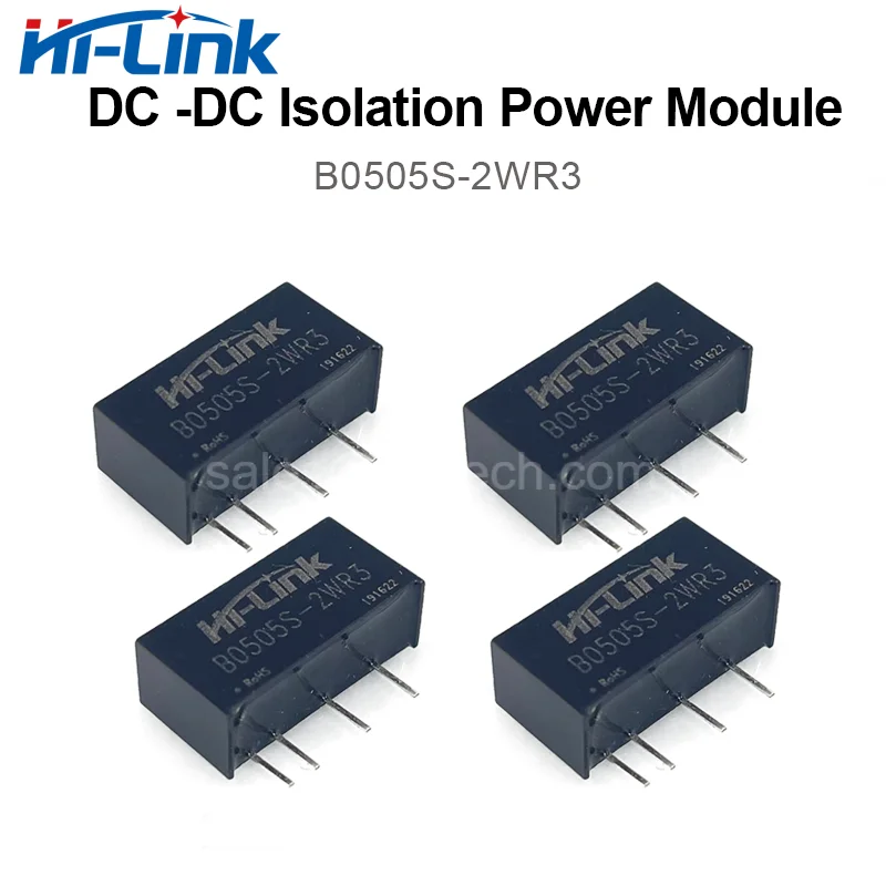 Бесплатная доставка, 10 шт./лот, модуль мощности Hi-Link 5 В, 2 Вт, B0505S-2WR3 90% КПД преобразования постоянного тока, преобразователь напряжения, трансформатор напряжения
