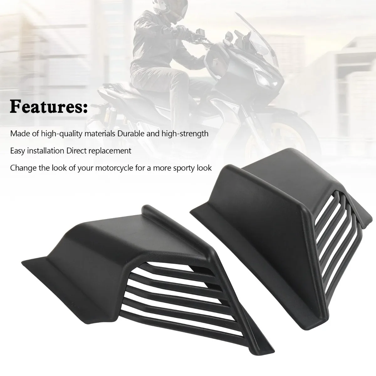 2pcs-motorcycle-black-u-body-winglet-side-deflector-air-wing-spoiler-m549-a366-blk-for-honda-adv-150-2019-2020-2021-2022