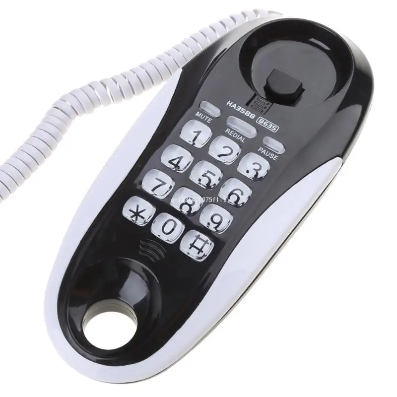 Wall Mountable Corded Telephone Desktop House Phone Seniors Caller Big Button Integrated Telephone for Home Office DropShipping