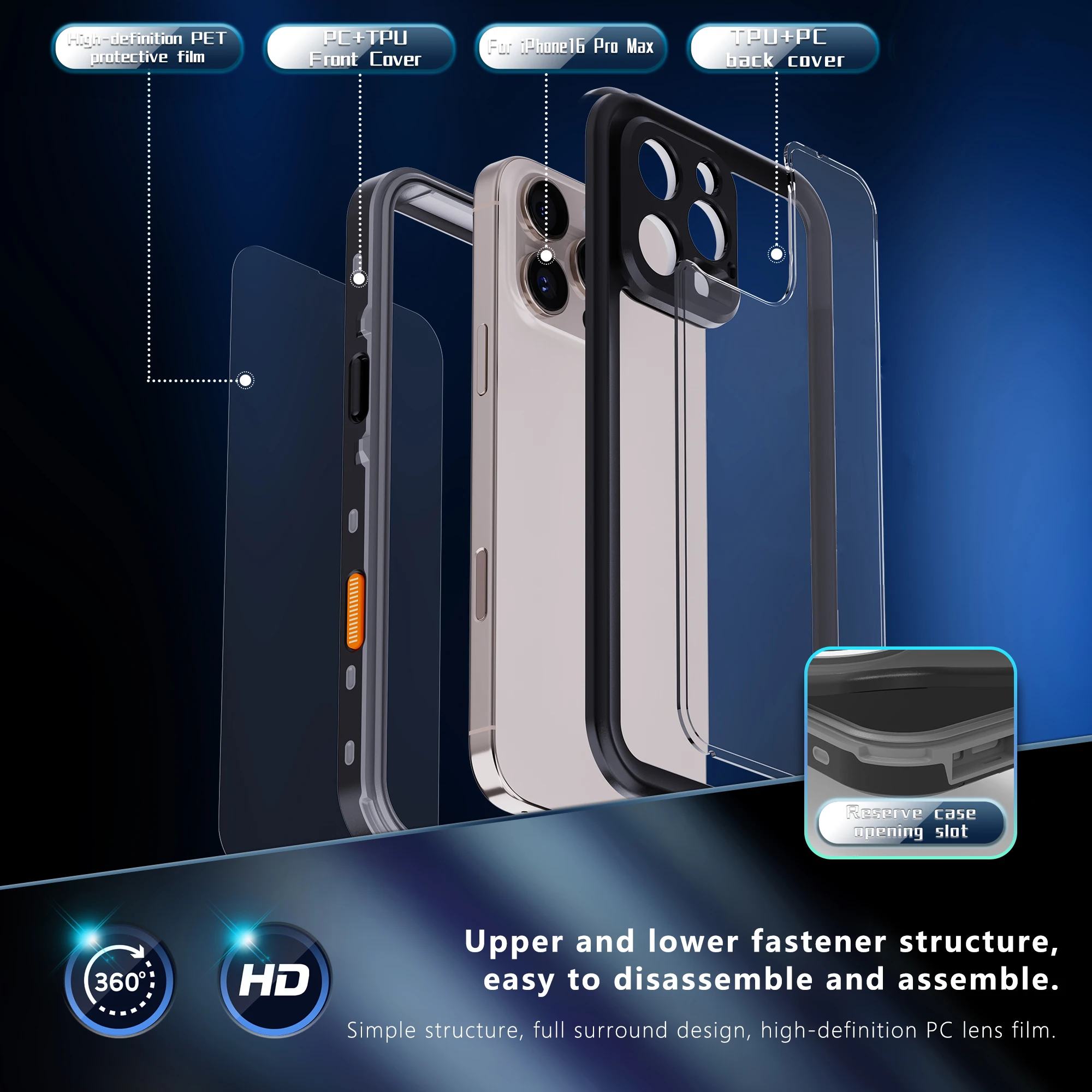 Picture 7: shellboxFor iPhone 16 Promax/15/14/13/12/11 Waterproof Phone Case IP68 Shockproof, dustproof, full-body sealed case