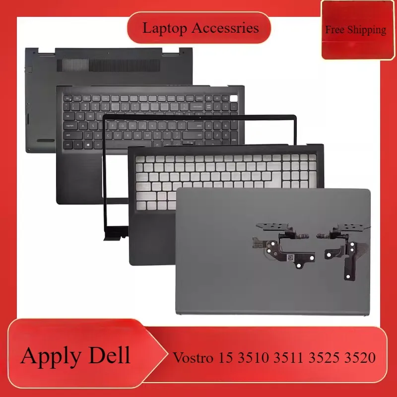 

0DWRHJ A-Cover NEW Laptop Case for Dell Vostro 15 3510 3511 3515 3520 3525 LCD Back Cover Rear Lid TOP Case Front Bezel Hinges