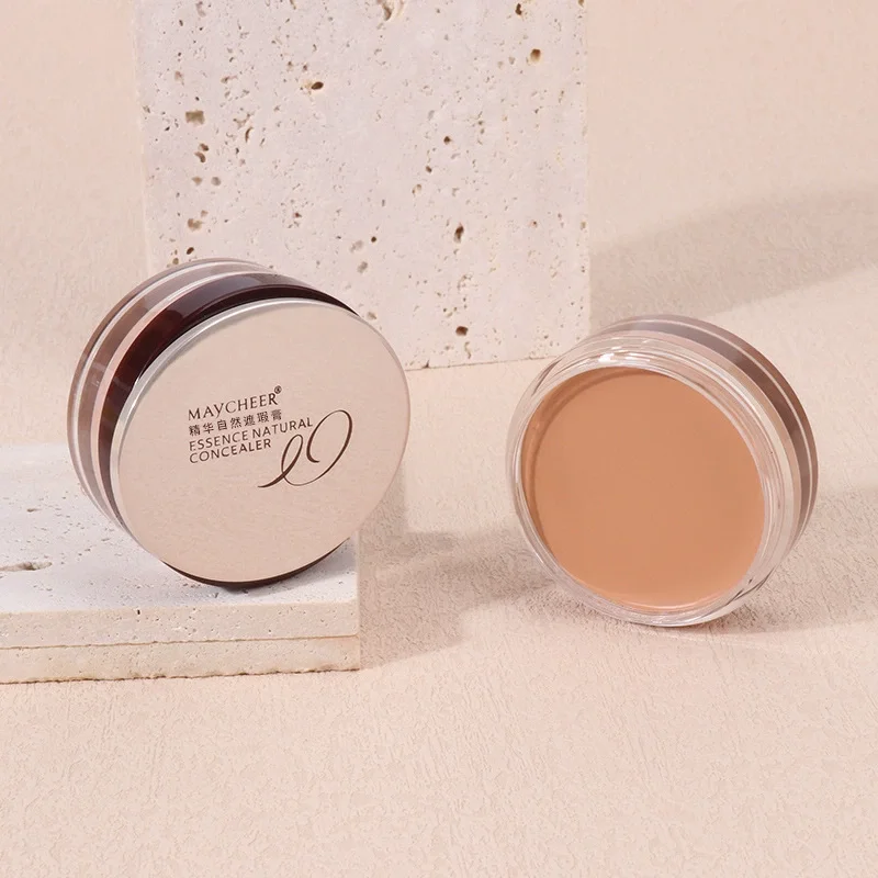 Corrector suave y sedoso para cubrir manchas, acné, ojeras, tatuajes, cicatrices, base en crema, resistente al agua, corrector fuerte a prueba de sudor