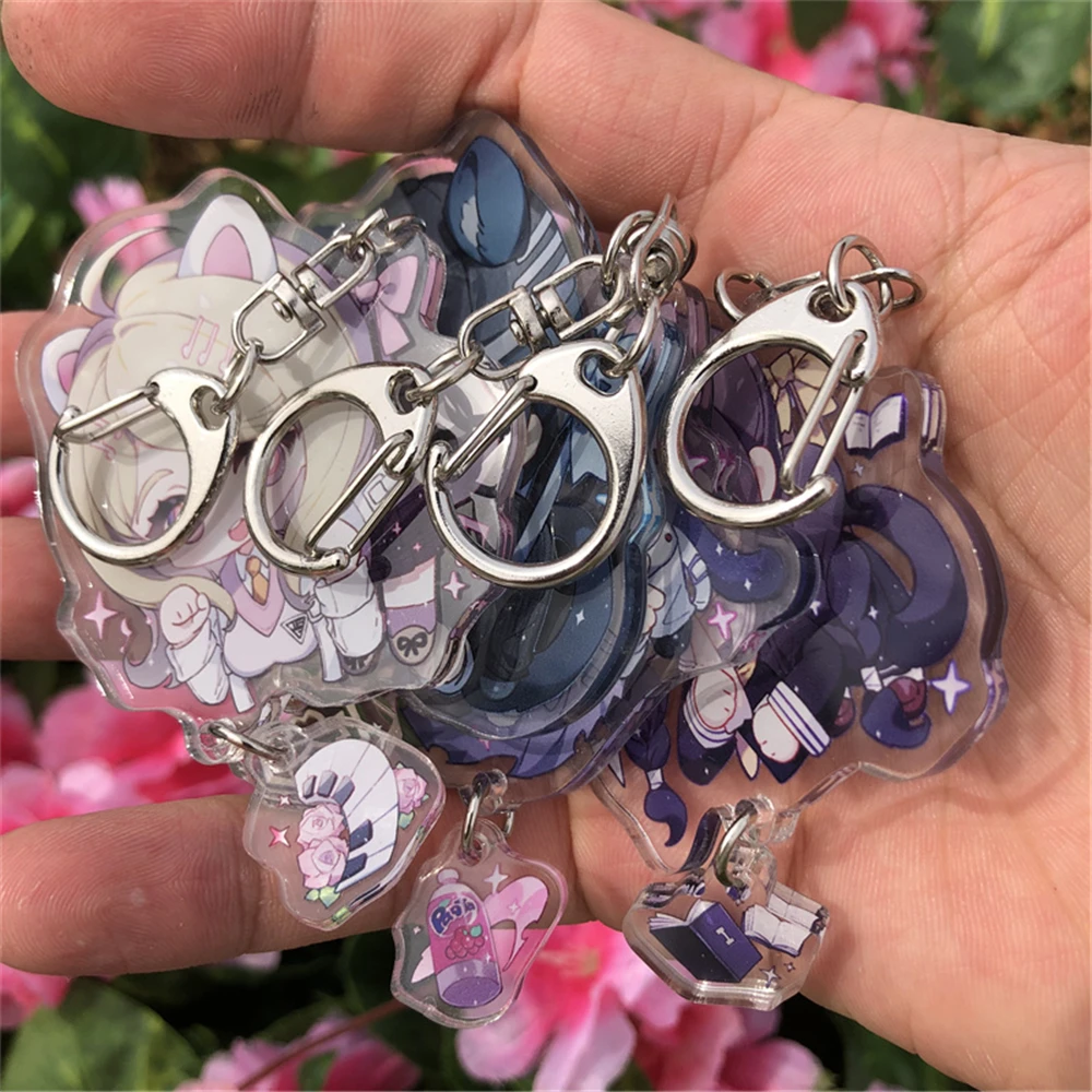 Anime Danganronpa Kaede Akamatsu Saihara Shuichi Kokichi Oma Cosplay Costumes Anime Key Chain Keychain Accessories Pendant