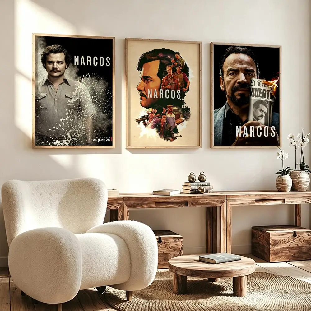 series Narcos Poster Poster HD Waterproof Self Adhesive Wall Art Print Decor for Bedroom Living Room Gift