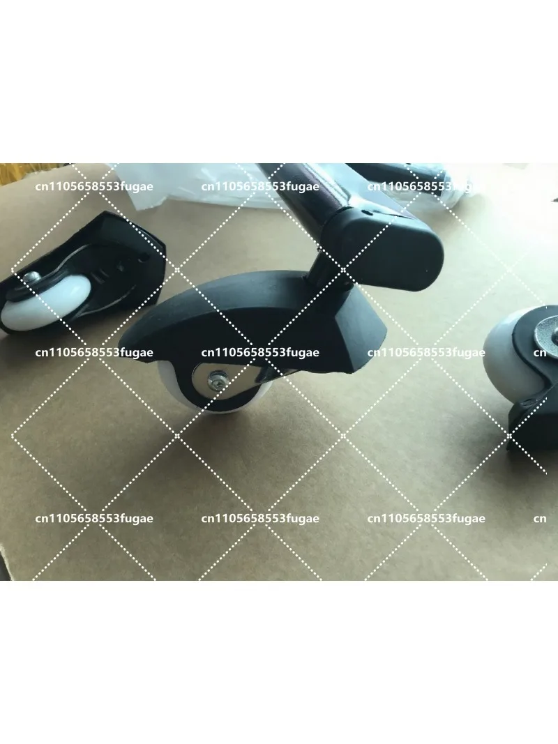 3-Wheel Drift Caster Wheel Assembly with PU Wheels, Universal Wheel Bracket, Coarse & Fine Thread Options