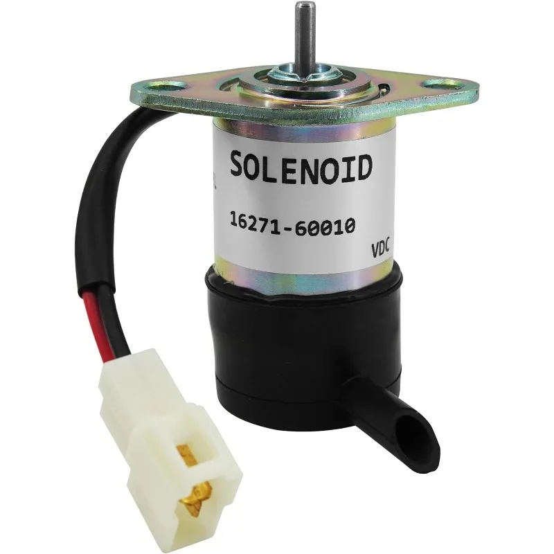 

MUGURO 052600-4151 16271-60010 16271-60012 Соленоид отключения топлива 12 В для двигателя Kubota D1105 D1005 V1505 F2400 FZ2400 FZ2100 ZD2