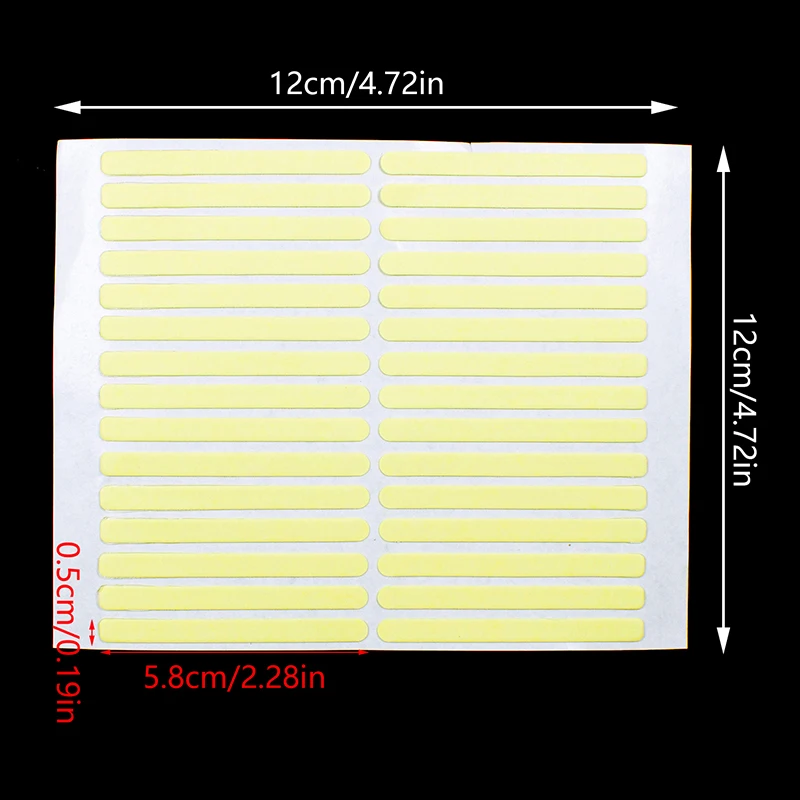 Ruban adhésif transparent pour ongles, adhésif transparent, sans trace, faux présentoir, colle autocollante, double face collée, N64.1 pièce