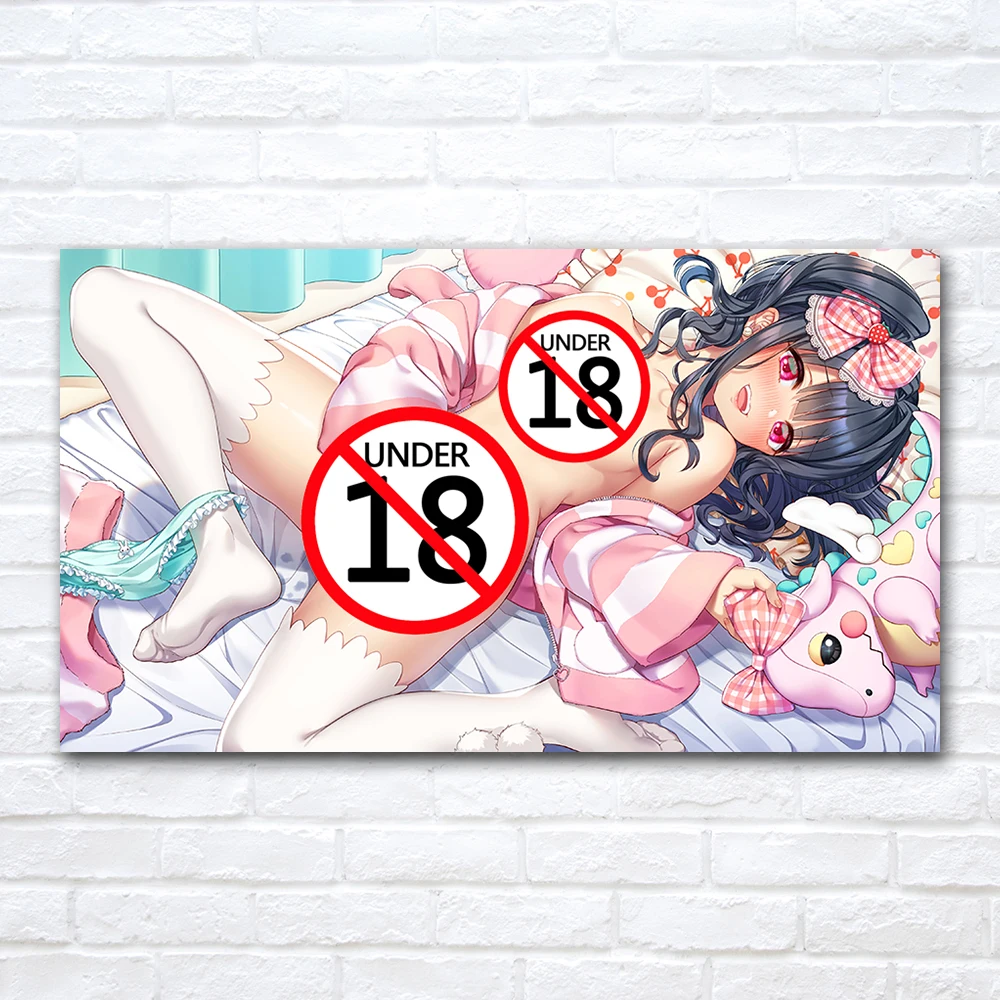 

Sexy Teen Girl Kawaii Asian Beauty Poster Unframed Canvas Painting Adult Anime Wall Art Pictures Print For Bedroom Home Decor