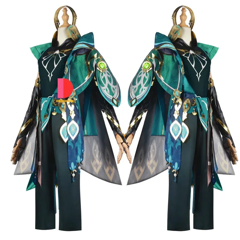 جينشين إمباكت آل هيثم أزياء تنكرية باروكة سوميرو أكاديميا للحفلات لعبة الهالوين أنيمي كاملة مع الملحقات