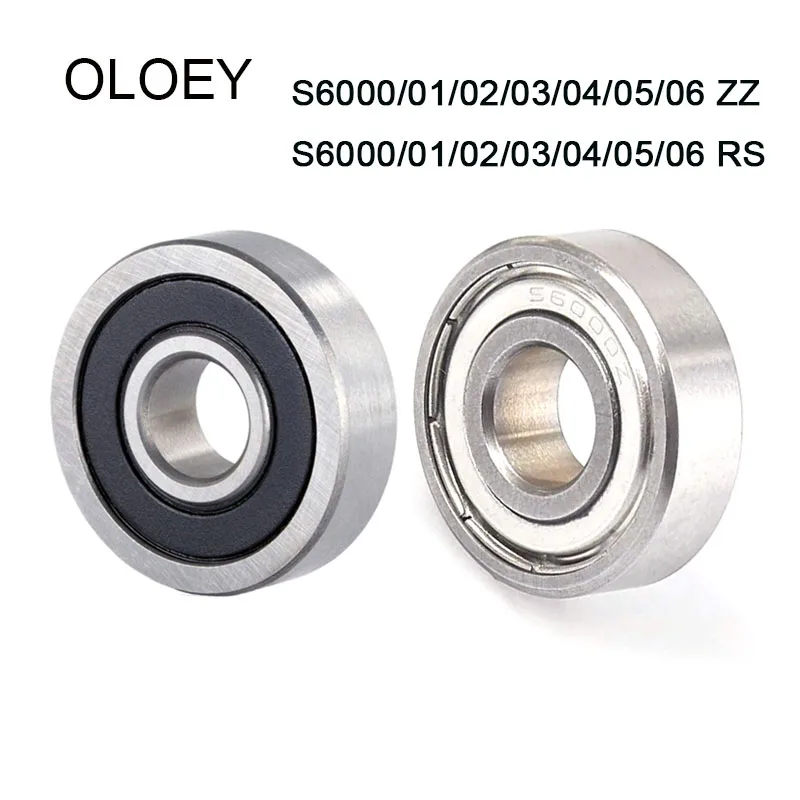 Bearing 5PCS Stainless Steel Ball Bearings S6000ZZ 2RS S6001Z S6002Z S6003Z S6004Z S6005Z S6006Z S6007Z With High Quality