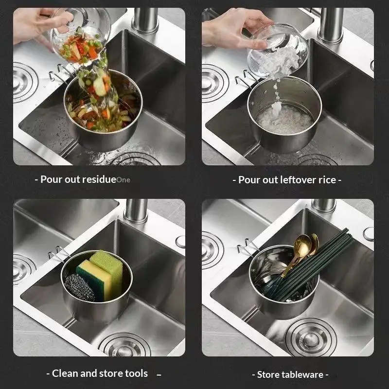 Rustproof Kitchen Sink Strainer 1PC Premium Stainless Steel Mesh Sewer Filter Suitable for Bathroom Drain Hair Catch