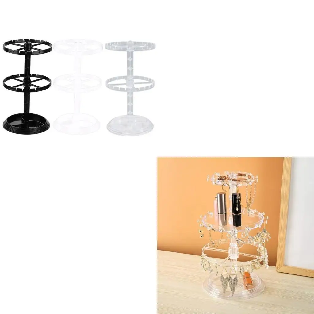

Versatile Jewelry Storage Solution Rotating Jewelry Stand for Home Use
