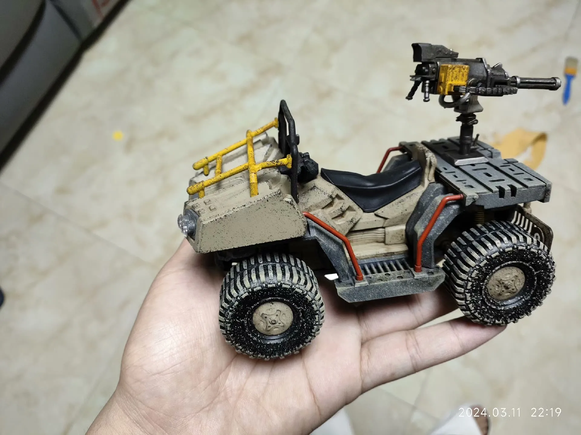 JOYTOY 1/18 Action Figure Vehicle Wildcat ATV W/ Fearless Tigers Feng Min Anime Collection Toy For Gift