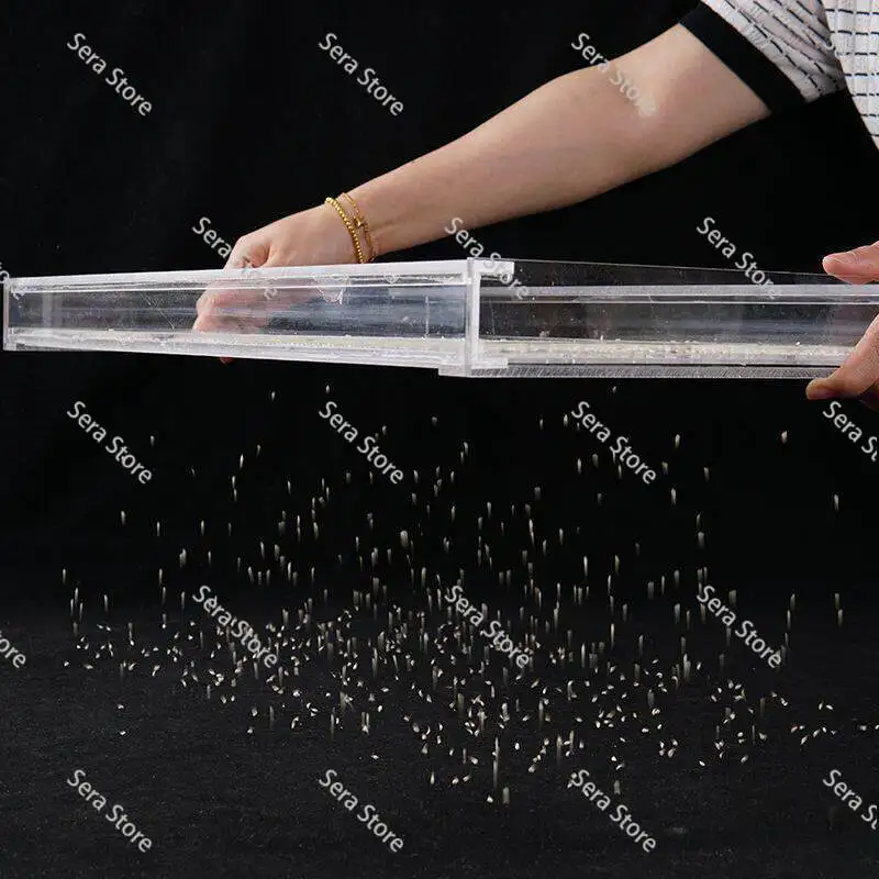Acrylic Manual Seed Sower 32/50/72/98/105/162/200  Holes - Efficient Seeding Tool for Seedling Tray Garden Nursery Planting