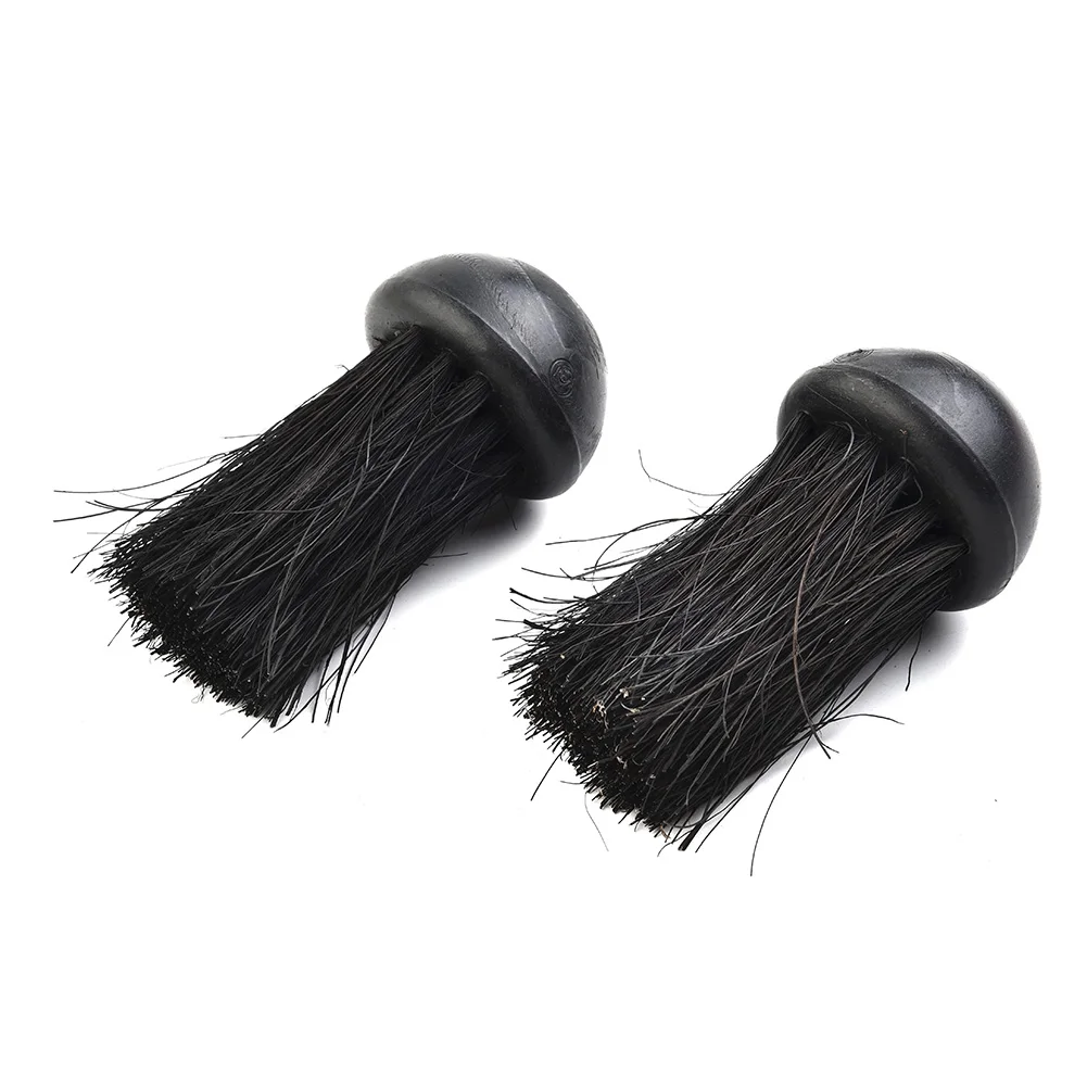 

Hearth Brush Head Fireplace Brush Home Round 3/8 Inch Threaded Hole Black Coconut Palm Bristles Plastic Handle