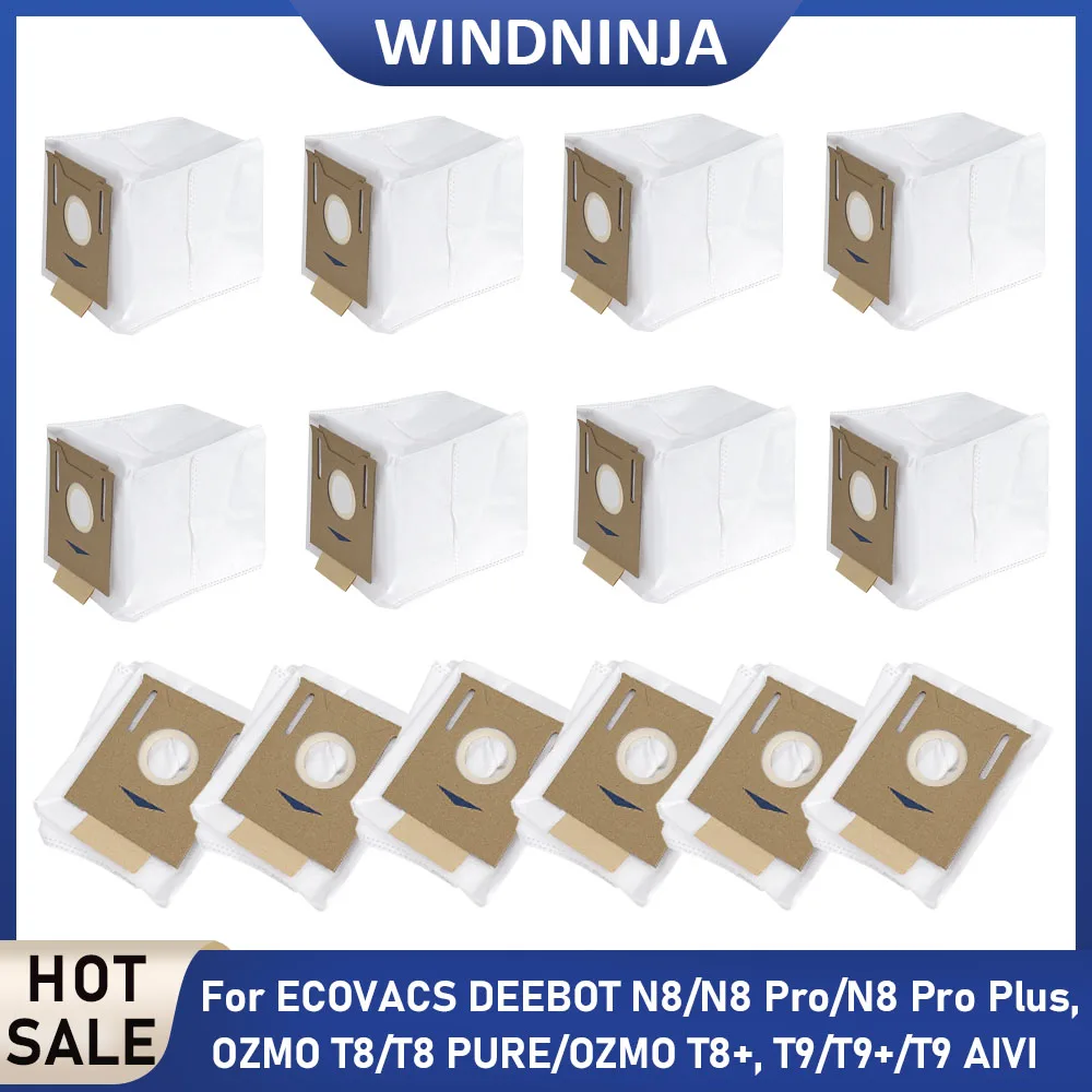 Large Capacity Dust Bag Parts For ECOVACS T8/T8+/T8 AIVI T9/T9+/T9 Plus N8 AIVI+ OZMO N9 N10 N8 Pro Plus Easy Replace Accessory