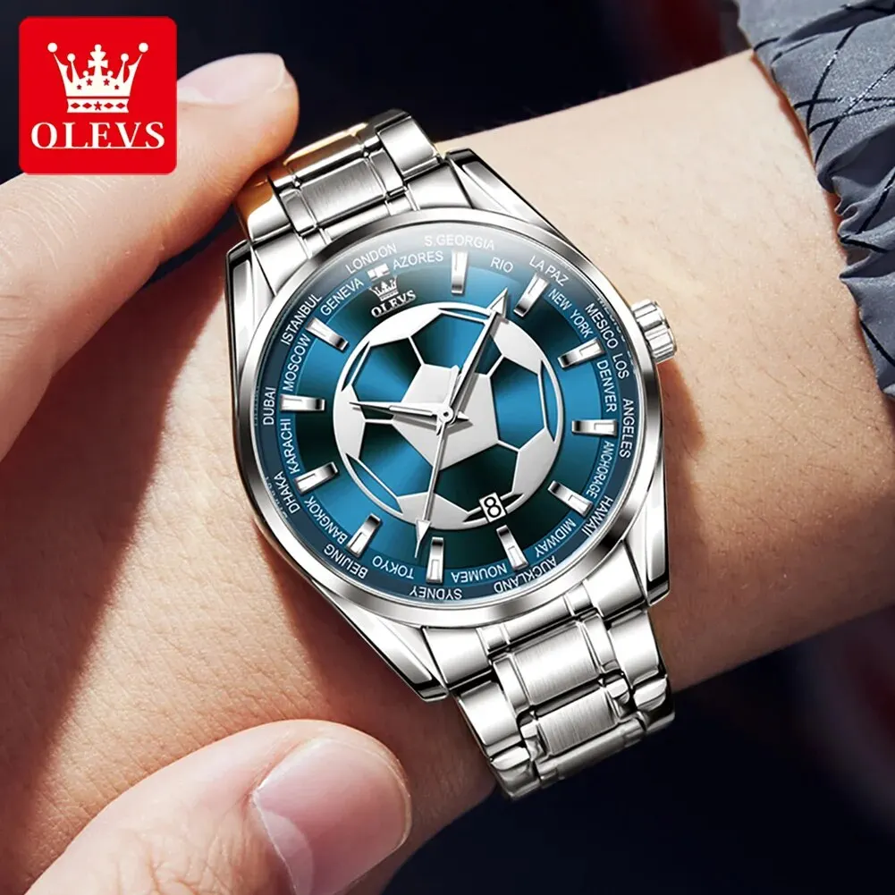 OLEVS Brand Watch Steel Strip Single Calendar Waterproof MEN\'S Watch 9949