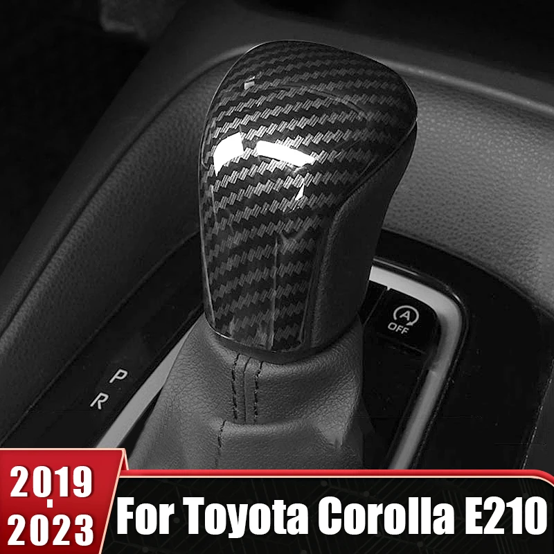 For Toyota Corolla E210 2019 2020 2021 2022 2023 Hybrid Car Gear Head Shift Knob Handle Cover Trim Gear shift Sticker Protector