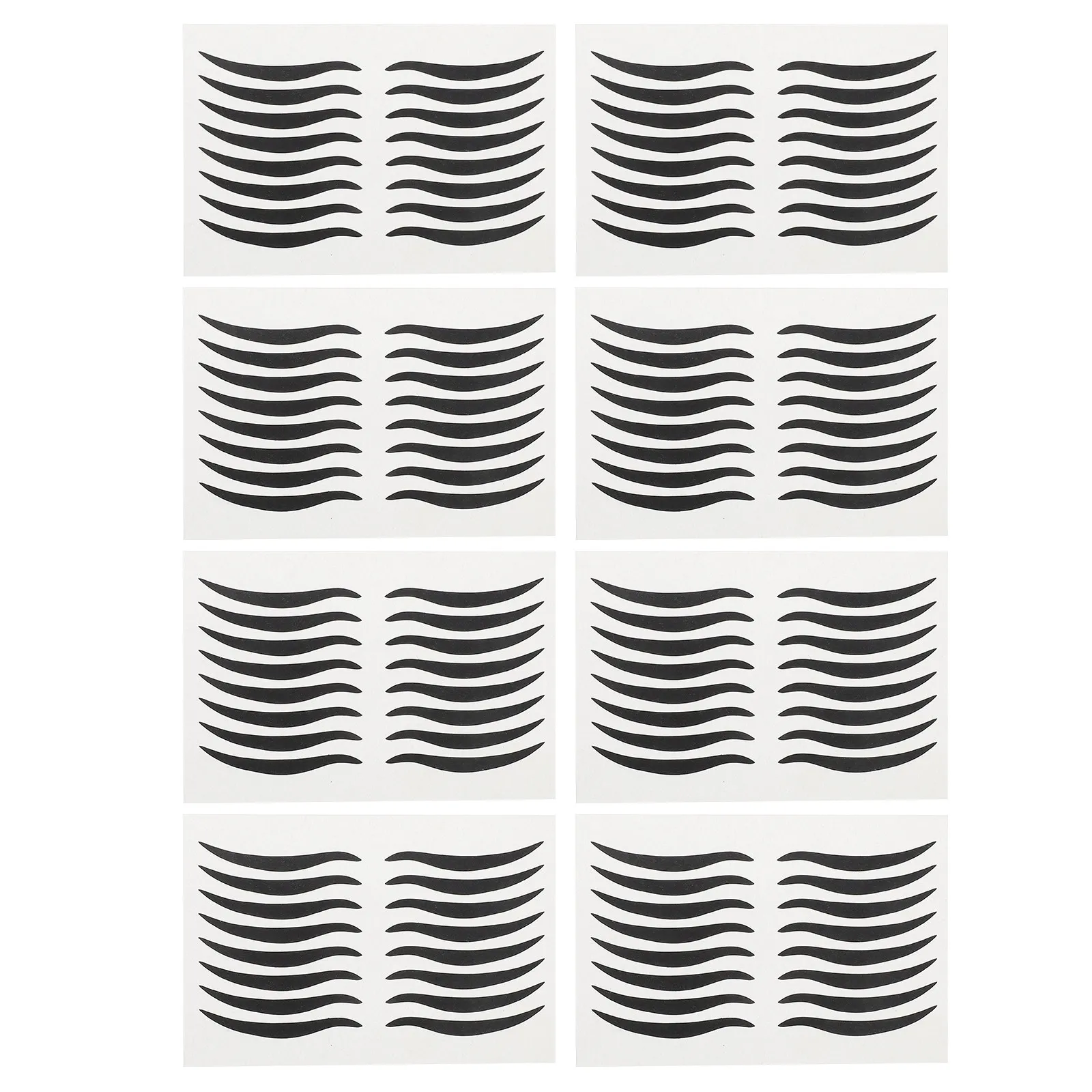 80 Pares de Pegatinas de Delineador de Ojos Negras, Pegatinas Temporales de Maquillaje de Ojos, Delineador de Ojos a Prueba de Agua para Fiestas y Actuaciones en Escenario