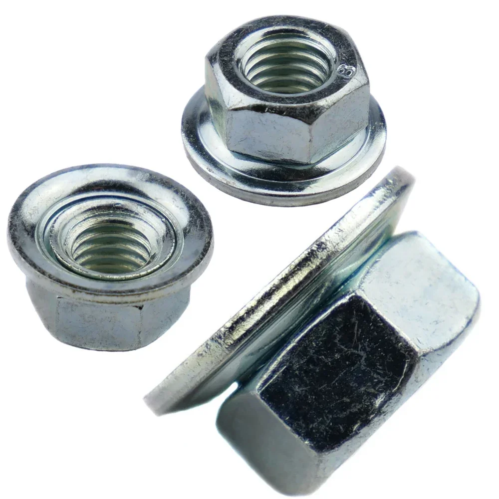 M8x1.25 LH Left Hand Thread Flanged Blade Screw Nut For Trimmer Brushcutter Part Number: 55023 For Trimmer Brushcutter